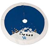 Kentucky Wildcats 48 NCAA College Snowman Christmas Tree Skirt - NCAA College Athletics