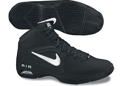 Womens Nike Air Visi Pro III Basketball Shoe Black/Metallic Summit White Size 11