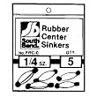South Bend Sporting Goods FRC2 Rubber Center Sinker
