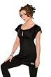 San Antonio Spurs Women's Rayon Peasant Top - by Alyssa Milano