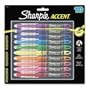 Sharpie&reg Liquid Accent&reg Pen Style Highlighter, Ten-Color Set (SAN24415)