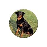 Rottweiler Rubber Round Coaster (4 pack)