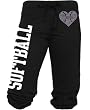 Softball Capri with Rhinestone Heart Shaped Softball Juniors Sizing