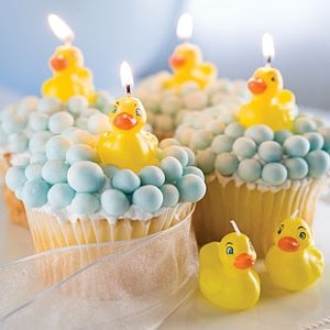 Yellow Rubber Ducky Cake Candles Pack of 6B0033DSQA2