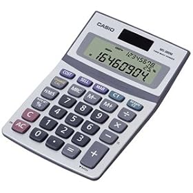 Click here to buy CASIO MS-300M 3-LINE SOLAR DESKTOP CALCULATOR WITH COST, SELLING PRICE and MARGIN by Casio.