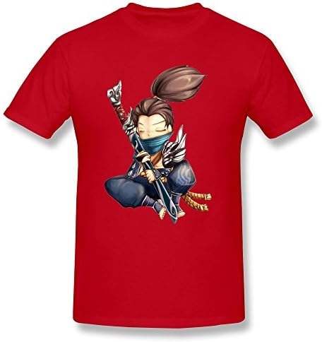 Mens Yasuo T-shirt ColorRed SizeX-Large