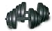 Sporting Goods : Sunny 40lb Vinyl Barbell Set