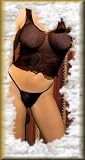 y2 Elegant n Unique - Fishnet Cami Top and Matching Thong One Size