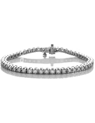 IGI Certified 18k Gold 4-prong Diamond Tennis Bracelet (5.0 cttw, H-I Color, SI2-I1 Clarity), 7"