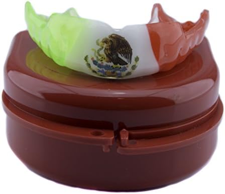 Impact Custom Sports Mouthguard with Logo and Trim for Gag Reflex Mexican Flag M/L