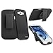 For SamsungGalaxy S III 3/Galaxy S3/i9300 Hard Case + Holster with Stand Black