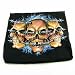 Barbed Wired Skulls Black T-Shirt Short Sleeve Large
