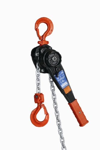Elephant Lifting YA-160 Ratchet Lever Hoist, 12-3/16 Lever, 1.6 ton Capacity, 5' Lift Height, 1-3/16 Opening