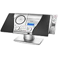 Karcher MC 6550 Musik-Center (CD/MP3-Player, PLL-Radio und Kassettendeck) silber/schwarz