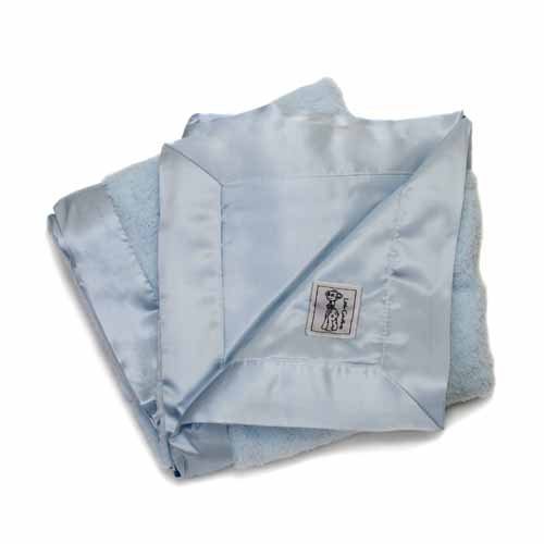 Little Giraffe Satin-Chenille Baby Blanket 35"x45" LGF_SCBKT Color: Blue Little Giraffe Satin-Chenille Baby Blanket 35"x45" LGF_SCBKT Color: Blue