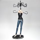 Teens Denim Collection Jewlery Stand Black Strapless Top Glittering 14 Inches