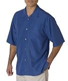 Cubavera Men's Shadow Box Camp Shirt. C5402