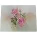 Roses Heavy thick glass tempered large cutting board, European design