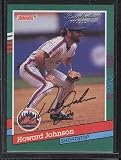 Howard Johnson Autograph #/25 2004 Donruss Recollection Collection New York Mets
