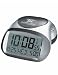 Seiko QHR008SLH Silver R-WAVE Radio Controlled Get Up N Glow Bedside Alarm Clock