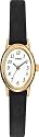 Timex Women's Classic Cavatina Black Leather Strap Watch #T21912