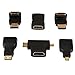 wawpi Hdmi Cable Adapters 6pack MiniHdmi or Micor Hdmi or Male fmale