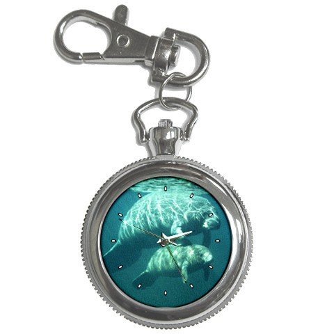 Manatee Key Chain Pocket Watch