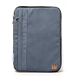 CaseCrown Amazon Kindle DX Protective Sleeve with Front Pocket - Grey Faux Suede