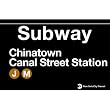 Chinatown Metal Subway Sign