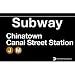 Chinatown Metal Subway Sign