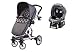 Peg Perego 2011 Skate Stoller With Primo Viaggio Car Seat in Pois Grey