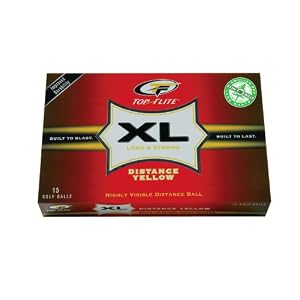 41hZ3iJD2dL. SL500 AA300  Top Flite XL Distance Golf Balls (15 Pack, Yellow)