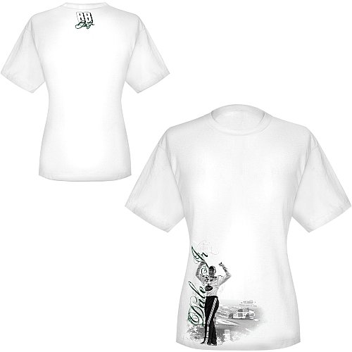 Buy Chase Authentics Dale Earnhardt, Jr. First Win Ladies Short Sleeve Tee by Chase Authentics