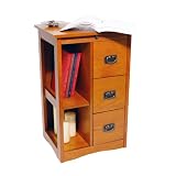 VEREZ - Wood Storage End / Side Table - Oak