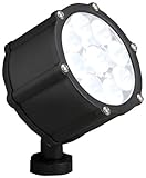 IMAGE OF Kichler Lighting 15752BKT LED Accent Light 9-Light Low Voltage 35 Degree Flood Light, Textured Black with Clear Tempered Glass Lens