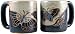 One (1) MARA STONEWARE COLLECTION - 16 Oz Coffee/Tea Cup Collectible Tan Dinner Mugs - Butterfly Design
