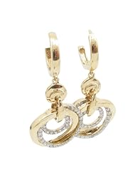 Women 14k Yellow Gold 0.61ctw diamond Chandelier earring 7 WE0073 Size 4.97