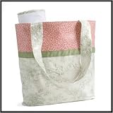 Green Toile Diaper Bag