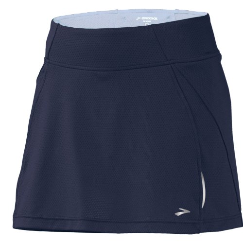 Brooks Women's PR Mesh Skort II, Color: Midnight/Helium, Size: L On Sale