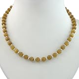 Handmade Cat's Eye & Silver Beaded Necklace