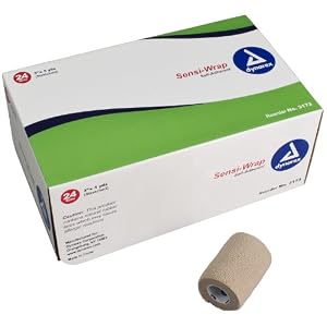 Dynarex YDS Sensi-Wrap Self Adherent Bandage, 3 Inch x 5 Inch, 24 Count (Pack of 24)