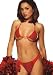 SALE Skimpy Red Leather Bra and Thong Set 2 Piece Set
