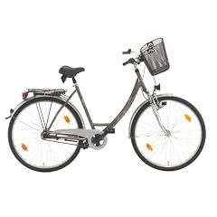 Texo Damen City Fahrrad mit Korb, 3 Gang, R�cktrittbremse, gefedert, Reifengr��e: 71,1 cm (28 Zoll)