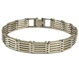 Stainless Steel Bracelet Designer Classic Link Polish Finish by Bucasi