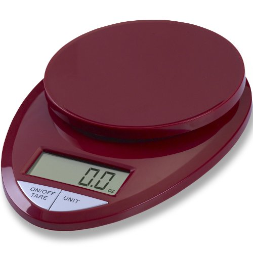 EatSmart Precision Pro Digital Kitchen Scale, Red