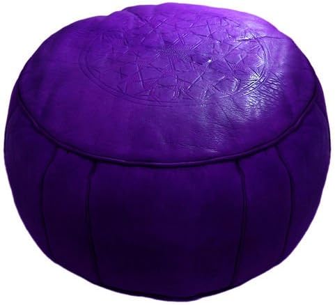 Moroccan Pouf, Pouffe, Ottoman, Poof, Color (purple)