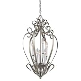 Kichler Lighting 42502NI 6 Light Foyer Light, Brushed Nickel