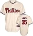 Cole Hamels Jersey: Adult 2010 Majestic Alternate Ivory Replica #35 Philadelphia Phillies Jersey - Small