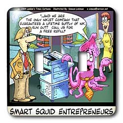 Londons Times Fish Fishing Deep Beneath Cartoons - Squid Entrepreneurs - Light Switch Covers - double toggle switch