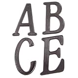 BOLTON 4 Inch Zinc Alloy Black Finish House Letters A-F Price Is For EACH Letter. Please Send Us An Email To Let Us Know What Letters You Need!